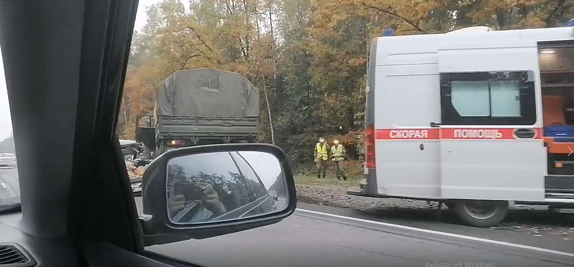 В массовой аварии с военными грузовиками у Брянска травмирован 9-летний  мальчик - Брянский ворчун